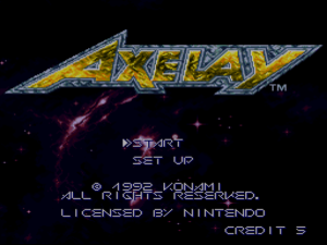 What the heck is an Axelay? awesome thats what!